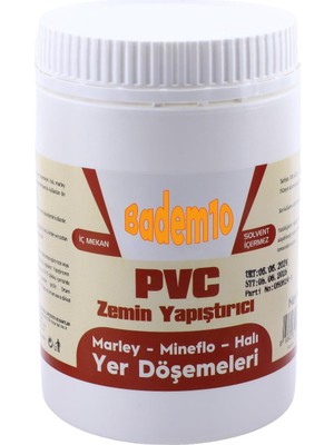 Aesco BADEM10 Hazır Sıvı Yer Döşemeleri Marley Mineflo Halı Pvc Zemin Yapıştırıcısı 1 kg Iç Mekan Yer Döşemeleri