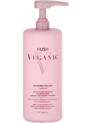 Aesco Hush Veganic Glorious Volume Zayıf Saçlar Için Hacim Veren Saç Kremi 1000 ml