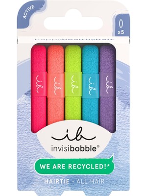 Aesco Invisibobble Hair Tie Neon Glow 5 Adet Saç Lastiği