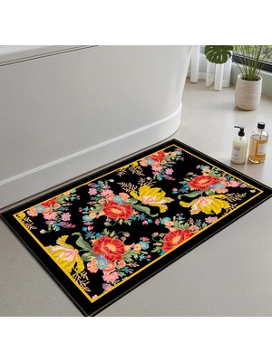 Aesco Monnhein Banyo Paspası, Yumuşak Banyo Halısı, Kaymaz Dot Tabanlı, Su Emici, Makinede Yıkanabilir - 50 x 80 cm