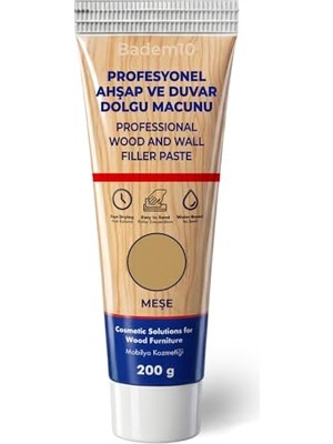 Aesco Ahşap Parke Tamir Macunu Meşe Mobilya Dolgu Çatlak Çizik Giderici 200 gr Macun