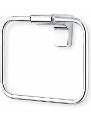 Aesco Alper Banyo F1 Model Lüx Krom Paslanmaz Havlu Askısı, Montajlı Metal Havluluk, Parlak Krom Kaplama Banyo Aksesuarı, Duvara Vidalı Havlu Tutucu, 5 Yıl Garantili
