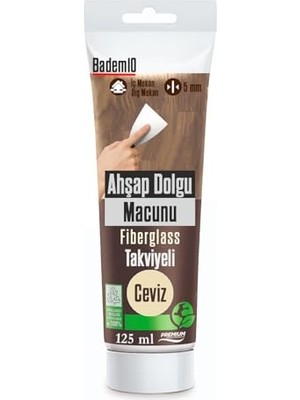 Aesco Ahşap Parke Tamir Macunu Ceviz Renk Mobilya Masa Dolgu Çatlak Çizik Giderici 125 ml Kullanım Hazır
