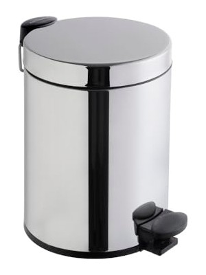 Aesco Vitra Arkitekta A44012 Çöp Kovası, Yavaş Kapanır, 4,5 L, Parlak Paslanmaz Çelik