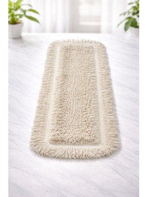 Aesco Çelikpençe 80 cm Zincir Dikiş Mop – %65 Pamuk %35 Polyester, 276 Gr, Yüksek Emici, Profesyonel Islak Zemin Temizlik Mopu