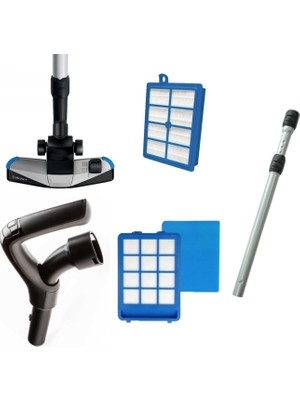 Aesco Popüler Kumanda+Boru+Filtre+Başlık Philips FC9912 Marathon Ultimate ile Uyumlu