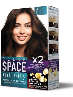 Aesco Color Space Infınıty Set Saç Boyası 4.0 Kahve