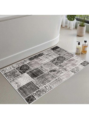 Aesco Monnhein Banyo Paspası, Yumuşak Banyo Halısı, Kaymaz Dot Tabanlı, Su Emici, Makinede Yıkanabilir - 50 x 80 cm
