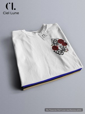 Mondschein Unisex King And Rose Özel Tasarım - Oversize T-Shirt