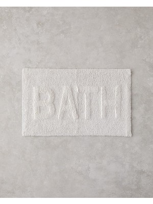Aesco Bath Bliss Pamuklu Banyo Paspası Beyaz