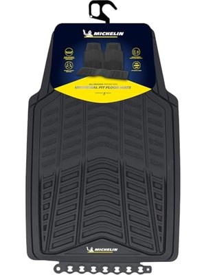 Aesco Michelin MC33863 Tüm Araçlara Uyumlu 3 Parça Üniversal 3D Havuzlu Oto Paspas