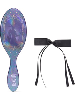 Aesco Wet Brush Orijinal Detangler Saç Fırçası Elphaba (Wicked) Kit - Ultra Yumuşak Intelliflex Kıllar - Dolaşık Açıcı Fırça Tüm Saç Tipleri Için Dolaşık Açıcı Fırça (Islak Kuru ve Hasarlı) - 1 Fırça ve 1