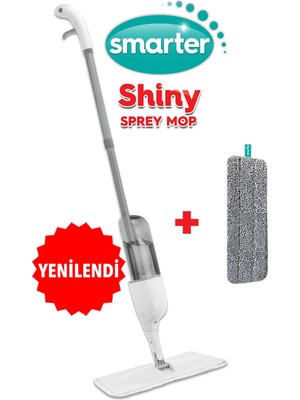 Aesco Smarter Shıny Sprey Mop + Yedek Set (Beyaz)
