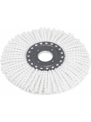 Aesco Orret Home Döner Vileda Yedek Mop Ucu Mikrofiber Temizlik Bezi 35 cm Tüm Modellerle Uyumlu Vileda Başlığı Döner Mop Bezi Yedek Parça Kolay Tak Çıkar Spın Püskülü