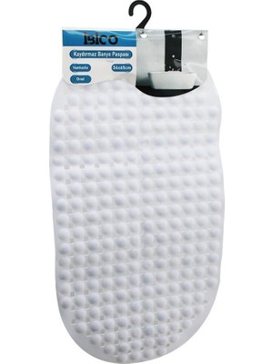 Aesco Chermik Ibico Oval Kaydırmaz Banyo ve Küvet Paspası, Top Desenli, 34X65CM, CHRMK10859