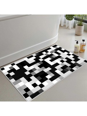 Aesco Monnhein Banyo Paspası, Yumuşak Banyo Halısı, Kaymaz Dot Tabanlı, Su Emici, Makinede Yıkanabilir - 60 x 100 cm