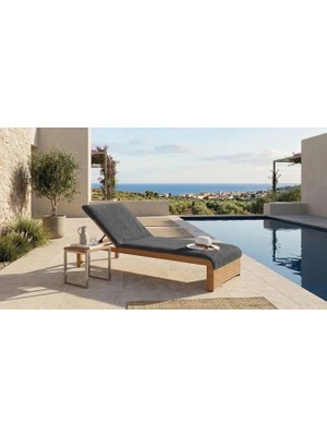 Aesco KOBEHOME%100 Pamuk Şezlong Havlusu Antrasıt 75X200 cm
