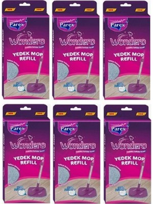 Aesco Wondero Yedek Paspas Mop 6 Adet