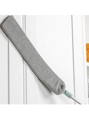 Aesco 5dm-Saplı Mikrofiber Başlıklı Girintili Yüzey Temizleme Mopu Toz Alma Fırçası