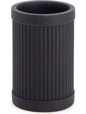 Aesco System Reçine Tezgah Üstü Diş Fırçalığı Siyah Siyah Renk 124X80X80 mm