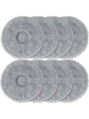 Aesco Qrevo Curv,qrevo Curv 5A1,QREVO Curv X,qrevo Curv 2 Pro-Qrevo S/qrevo Maxv/qrevo Pro/qrevo C/qrevo L/qrevo Curv/qrevo Maxv Roborock ile Uyumlu Mikrofiber Mop Bezi Yedek Paspas Seti-8 Adet
