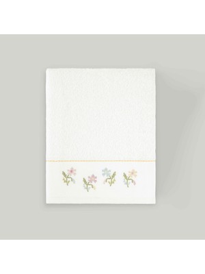 Aesco Linens Isola Pamuk 50X85 cm Yüz Havlusu Beyaz