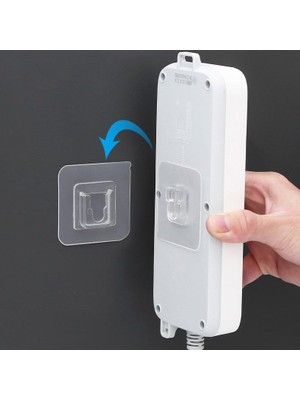 Aesco Ivory Şeffaf Ikili Raf Askısı | Geçmeli Mutfak ve Banyo Dolap Içi Düzenleyici Askı, Delmesiz Vidasız Havlu, Fincan ve Mutfak Gereçleri Asacağı (Model: IVO-ASK323)