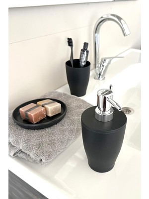 Aesco Primanova Pure 3lü Banyo Seti-Siyah