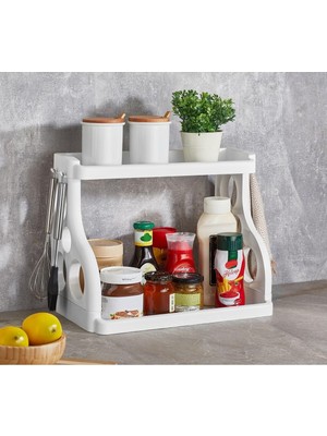Aesco Envii Store Pratik Düzen Iki Katlı Mutfak/dolap Içi Organizer