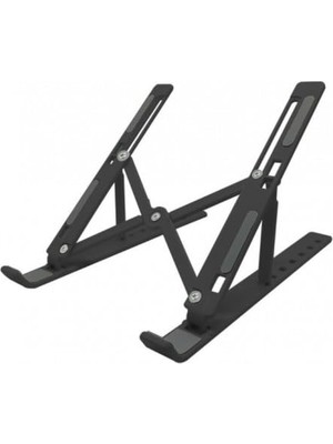 Aesco Bakgelal 7 Kademeli Ayarlı Katlanabilir Laptop Tablet Standı Siyah
