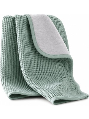 Aesco Dreamline Bebek Battaniyesi Yeşil 75X100 CM%100 Pamuk Hipoalerjenik, DREAM01