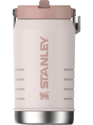 Aesco Stanley Iceflow Flip Straw 2.0 Pipetli Termos Su Şişesi 1.9 Litre - Pembe Kuvars (Rose Quartz) | Paslanmaz Çelik
