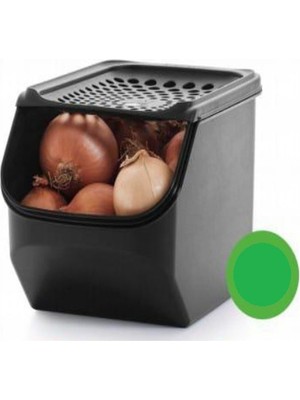 Aesco Tupperware Soğan Sarımsak Saklama Kabı 3l Siyah