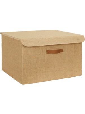 Aesco Ocean Home Textile Jüt Kapaklı Kutu 48 x 40 x 30 cm