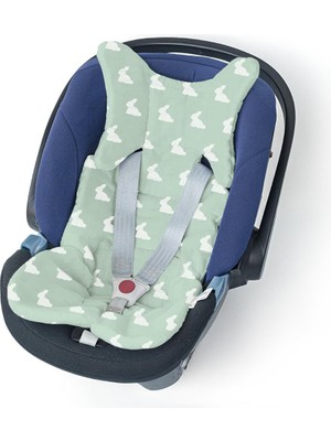Aesco Deux Lapins Puset ve Oto Koltuk Minderi - Mono Lapin Matcha Green