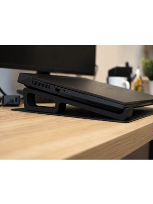 Aesco Laptop Yükseltici Stand – Ergonomik Notebook Standı, Hava Akışını Destekleyen Tasarım | Pla 3D Baskı