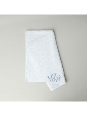 Aesco Linens Lunel Bambu 50X85 cm Yüz Havlusu Beyaz