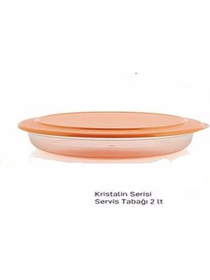 Aesco Tupperware Kristalin Serisi Serisi Servis Tabağı 2 Lt