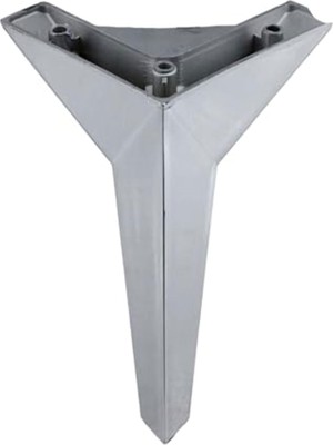 Aesco BADEM10 Kale Lüks Mobilya Kanepe Sehpa Tv Ünitesi Koltuk Ayağı 15 cm Krom Renk Baza Ayak