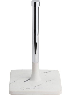 Aesco System Banyo Tezgah Üstü Hareketli Havluluk Mermer Desenli-Krom Renk 270X160X160 mm Krom Tek Ebat BA4016 053 R3-Cr