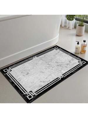 Aesco Monnhein Banyo Paspası, Yumuşak Banyo Halısı, Kaymaz Dot Tabanlı, Su Emici, Makinede Yıkanabilir - 40 x 60 cm