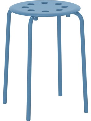 Aesco Ikea Marıus Tabure, Mavi, 45 cm