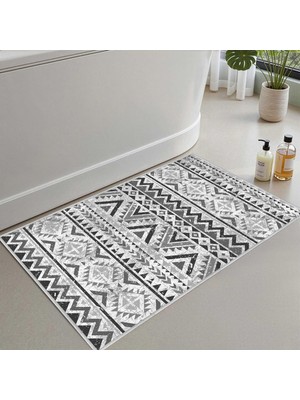 Aesco Monnhein Banyo Paspası, Yumuşak Banyo Halısı, Kaymaz Dot Tabanlı, Su Emici, Makinede Yıkanabilir - 50 x 80 cm