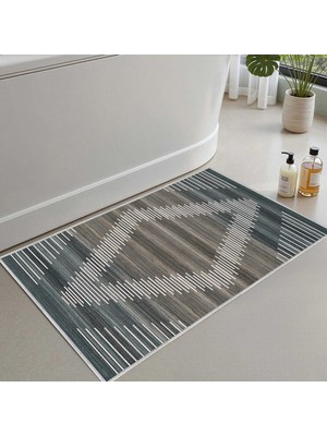 Aesco Monnhein 2'li Set Banyo Paspası, Yumuşak Banyo Halısı, Kaymaz Dot Tabanlı, Su Emici, Makinede Yıkanabilir - 40X60-50 x 80 cm