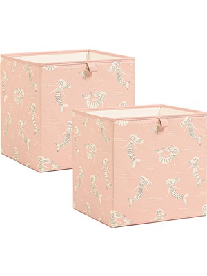 Aesco Ocean Home Textile 2'li Çocuk Odası Deniz Kızı Kutu Set 33 x 30 x 33 cm