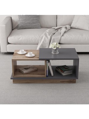 Aesco Inarch Dizayn Concept Orta Sehpa Antrasit/kilim