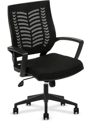 Aesco Yumi Siyah Fileli Ofis Çalışma Koltuğu