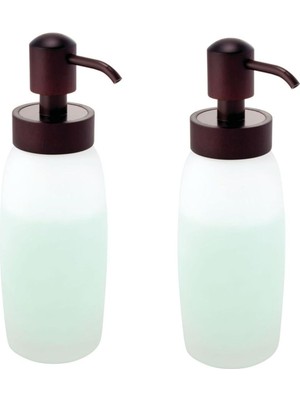 Aesco Bosphorus Homi Banyo Seti Sıvı Sabunluk 2 Adet Cam Buz Desenli 6X6X20CM 300ML