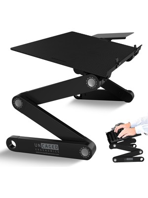 Aesco Uncaged Ergonomics Workez Keyboard Tray And Mouse Pad – Black-P