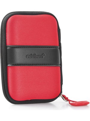 Aesco Addison Adisson HDD-136 Harddisk Kılıfı, Kırmızı, 2.5"